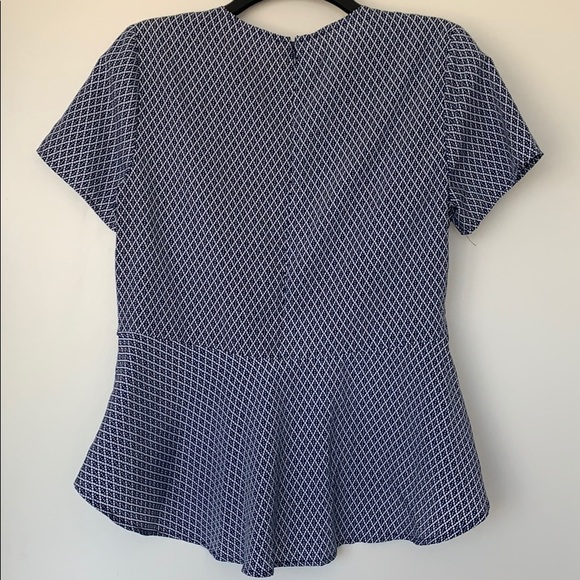 Michael Kors Short Sleeve Back peplum Top - Picture 4 of 7